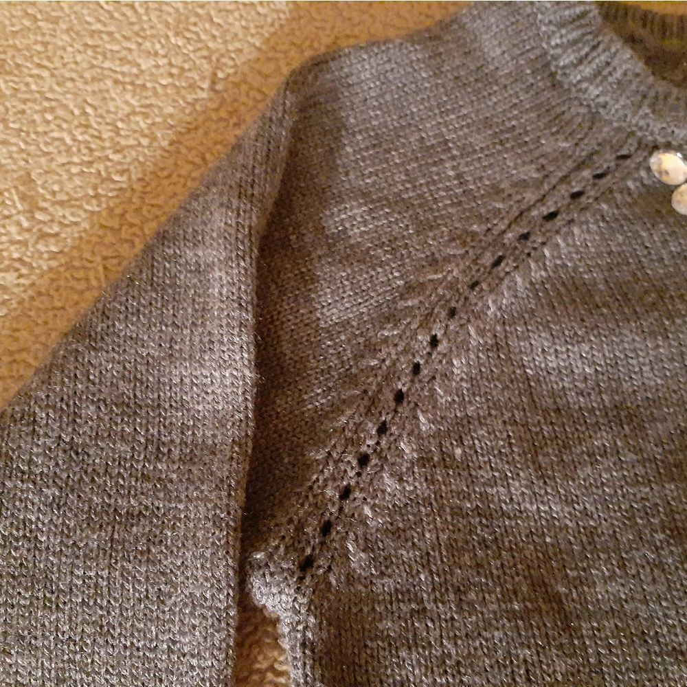 Large Girls Rhinestone Embellished Sweater - Picture 4 of 7